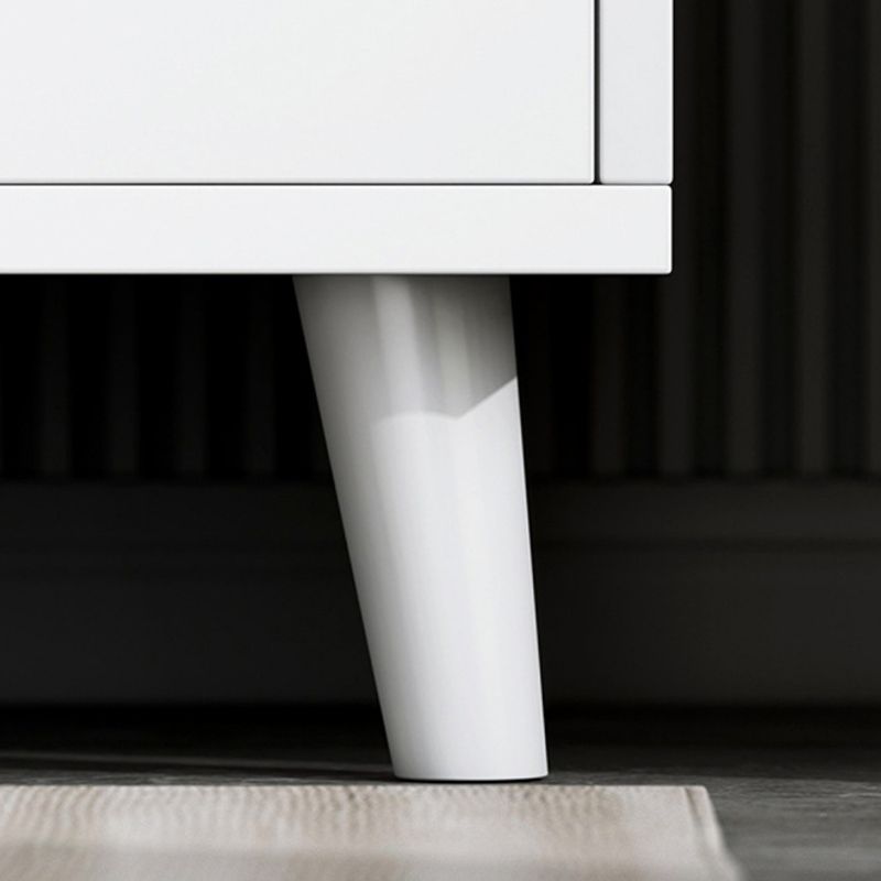 Modern open opslagbuffetstandaard zwart gemanipuleerd houten buffet bijboard met 3-laden