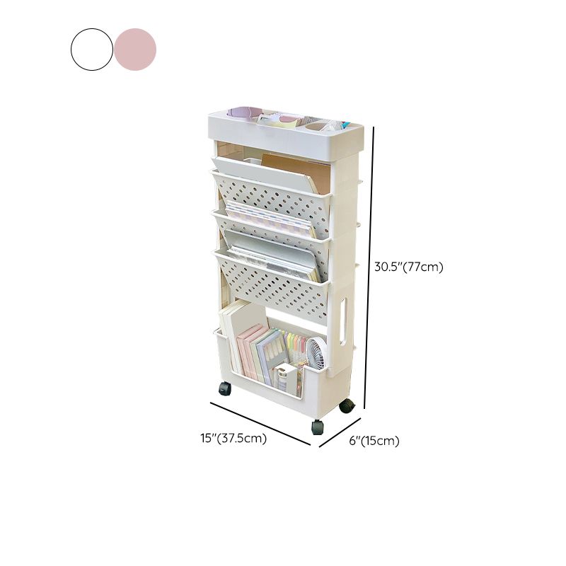 Libreria acrilica in stile chiuso in stile contemporaneo per la sala da studio