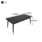 Stone Top Dining Table Contemporary Rectangle Table with 4 Black Legs Clearhalo 'Dining Tables & Seating' 'Dining Tables' 'dining_table' 'furn' 'furn_dining_table' 'Furniture' 'furniture_dining_table' 'Kitchen & Dining Furniture' 'kitchen' 'kitchen_dining_table' 1200x1200_d5c256a1-da8e-46a1-ba3c-4fa611170e66