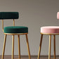 Industrial Velvet Counter & Bar Stools Matte Finish Indoor Stools Clearhalo 'Bar Furniture' 'Bar Stools' 'bar_stools' 'furn' 'furn_bar_stools' 'Furniture' 'Kitchen & Dining Furniture' 1200x1200_d5c2b467-c594-4b82-96bd-0eea0d863c50