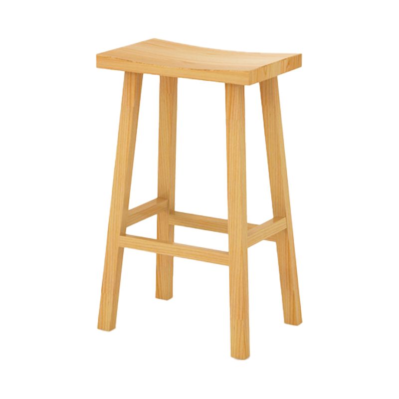 Modern Armless Backless Counter Stool Wood Kitchen Bar Stool with Wooden Seat and Pedal Clearhalo 'Bar Furniture' 'Bar Stools' 'bar_stools' 'furn' 'furn_bar_stools' 'furniture_bar_stools' 'Kitchen & Dining Furniture' 'kitchen&dining_furn' 'kitchen' 'kitchen_furn' Furniture' 1200x1200_d5c3948f-0529-4b9f-b7b9-fe8e8c37ec58