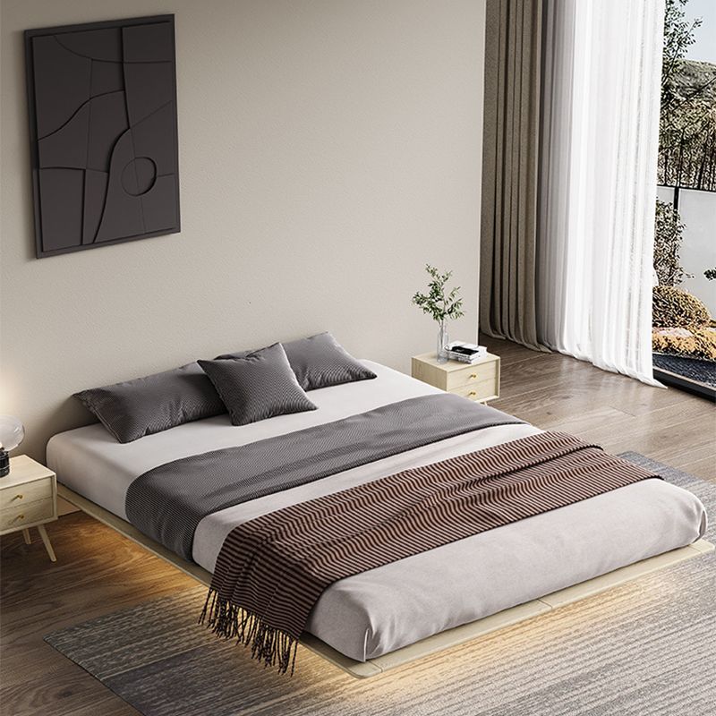 Cadre de plate-forme moderne de 85,43 pouces de large lit au milieu du siècle