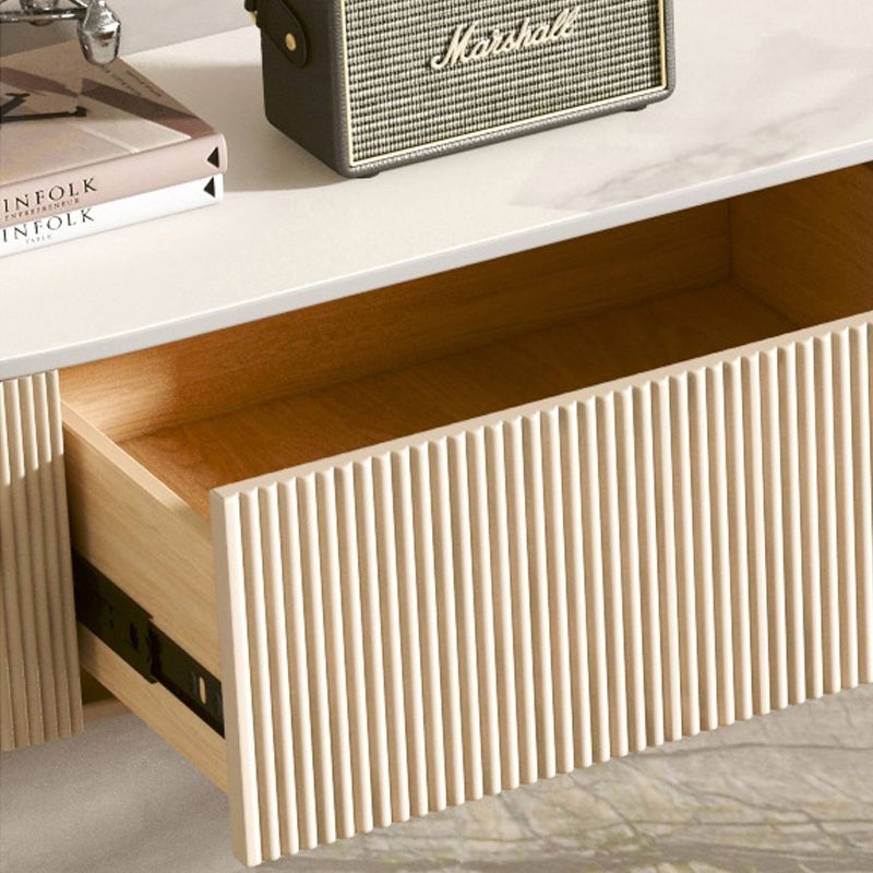 Modern Stone TV Stand Console White Floating TV Media Stand with Drawers for Living Room Clearhalo 'furn' 'furn_tv_stands_entertainment_centers' 'Furniture' 'Living Room Furniture' 'TV Stands & Entertainment Centers' 'TV Stands & Media Storage Furniture' 'tv_stands_entertainment_centers' 1200x1200_d5c546bc-2180-441d-bfca-439b468ffc09