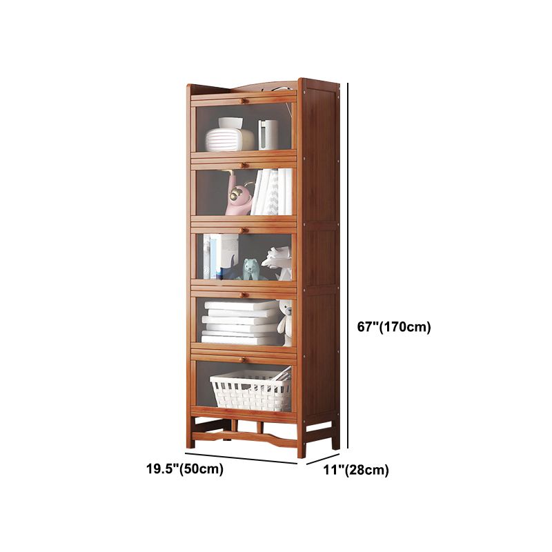 Standard Shelf Bookcase with Doors Modern Bookshelf for Home Office Clearhalo 'Bookcases' 'Furniture' 'furniture_bookcases' 'Office Furniture' 1200x1200_d5c5cd6f-1c64-441a-83f1-447901eecd3a
