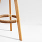 Contemporary Indoor Bar Stool Round Seat Stool with Backrest, Wood Base Clearhalo 'Bar Furniture' 'Bar Stools' 'bar_stools' 'furn' 'furn_bar_stools' 'furniture_bar_stools' 'Kitchen & Dining Furniture' 'kitchen&dining_furn' 'kitchen' 'kitchen_furn' Furniture' 1200x1200_d5c77872-f799-4cc4-ae00-1453af90739d