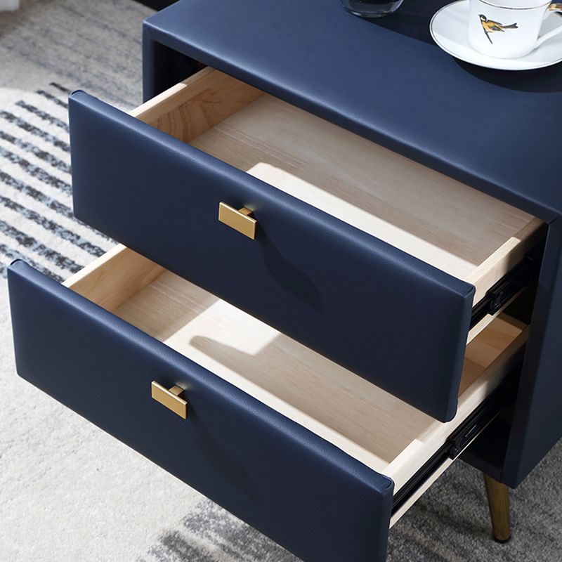 Moderner Holznachttisch 18,5 "/19.6" groß 2 - Schublade Nachttisch