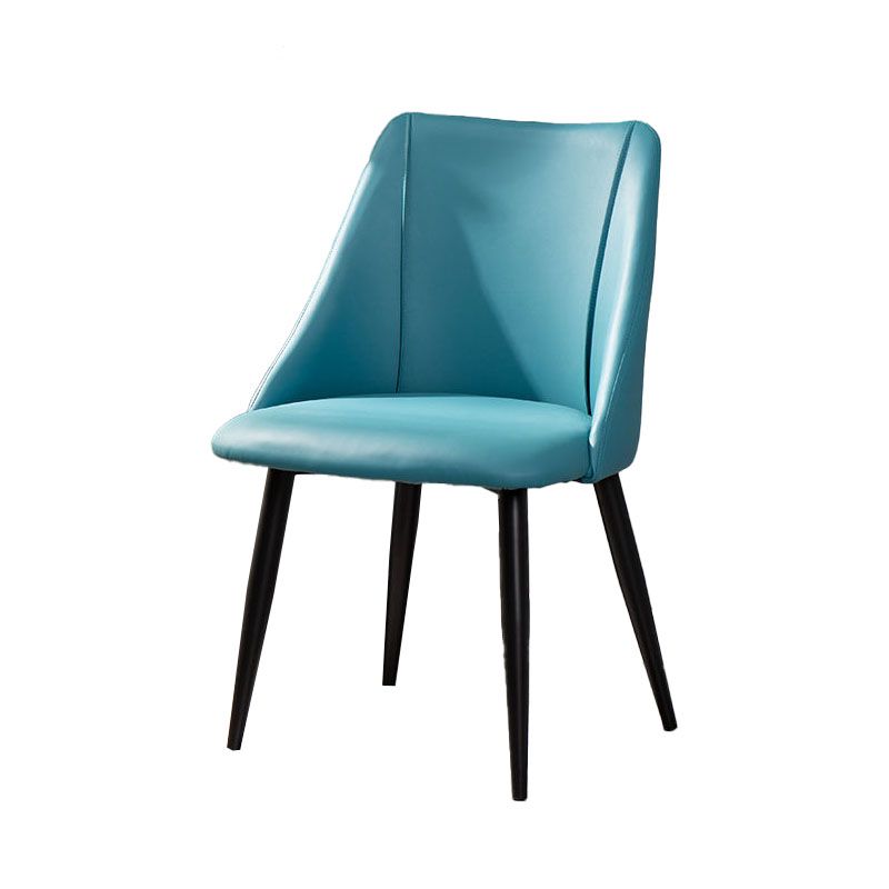 Modern Chair Solid Back Dining Armless Chairs with Metal Legs for Kitchen Clearhalo ' kitchen&dining_furn' 'Dining Chairs' 'Dining Tables & Seating' 'dining_chair' 'furn' 'furn_dining_chair' 'Furniture' 'furniture_dining_chair' 'Kitchen & Dining Furniture' 'kitchen' 1200x1200_d5c8be12-5212-47cc-b57a-2e1a15d06d3c