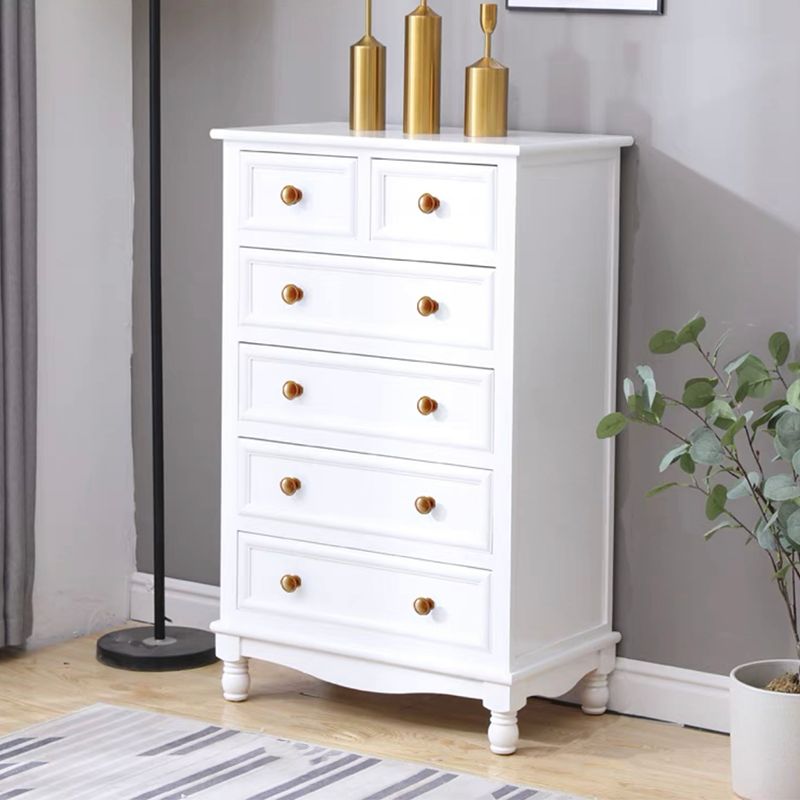 引き出しの長方形のアクセントチェストを備えた現代のチェストノブソリッドウッド