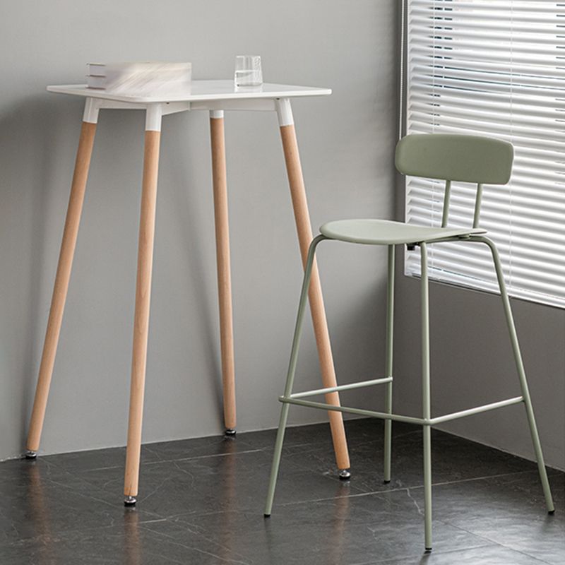 Scandinavian Milk Tea Shop Footrest Stool Matte Finish Iron Bar Stool Clearhalo 'Bar Furniture' 'Bar Stools' 'bar_stools' 'furn' 'furn_bar_stools' 'Furniture' 'furniture_bar_stools' 'Kitchen & Dining Furniture' 1200x1200_d5cbe122-31ab-44f7-a206-2f01777132a9