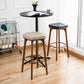 Industrial Solid Wood Bar Stools Living Room Upholstered Stool