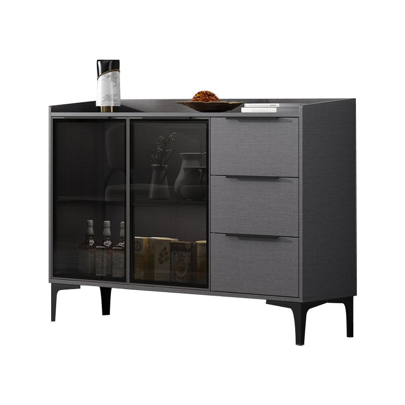 Siete sideboard di pietra sinterizzata in stile moderno con cassetti per soggiorno