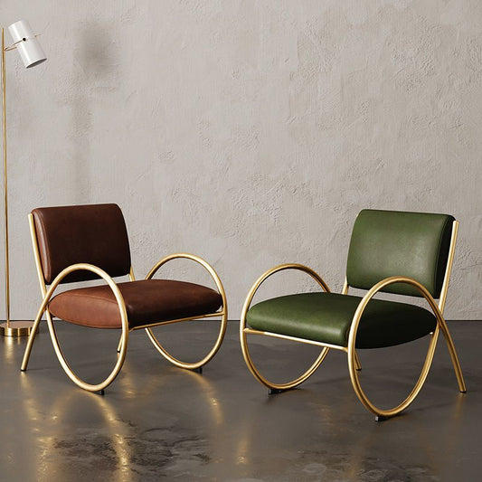 Upholstered Lounge Chair Arms Included Chair with Gold Tone Legs Clearhalo 'Accent Chairs' 'accent_chairs' 'Chairs & Seating' 'furn' 'furn_accent_chairs' 'Furniture' 'Living Room Furniture' 1200x1200_d5cf182a-a4cd-47dd-a4ef-aead223ad643