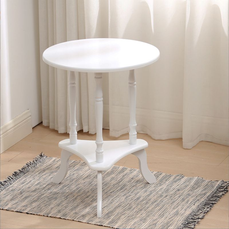 Traditional Solid Wood 3 Legs with Storage Round Living Room End Table Clearhalo 'Coffee & Accent Tables' 'End & Side Tables' 'end_side_tables' 'furn' 'furn_end_side_tables' 'Furniture' 'Living Room Furniture' 1200x1200_d5cfa838-497a-41a8-8888-7f501922ecc5