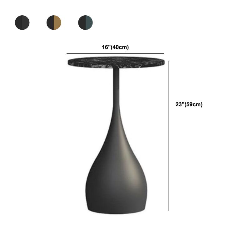 Mesa de extremo redonda de estilo contemporáneo Sofá de metal Sofá Tabla de acento