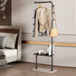 Contemporary Metal Coat Rack 3 Coat Hooks Standing Coat Rack Clearhalo 'Entry & Mudroom Furniture' 'furn' 'furn_hall_tree_coat_racks' 'Furniture' 'Hall Trees & Coat Racks' 'hall_tree_coat_racks' 1200x1200_d5d0bbb5-9a38-470c-b08f-5124a9d971f6