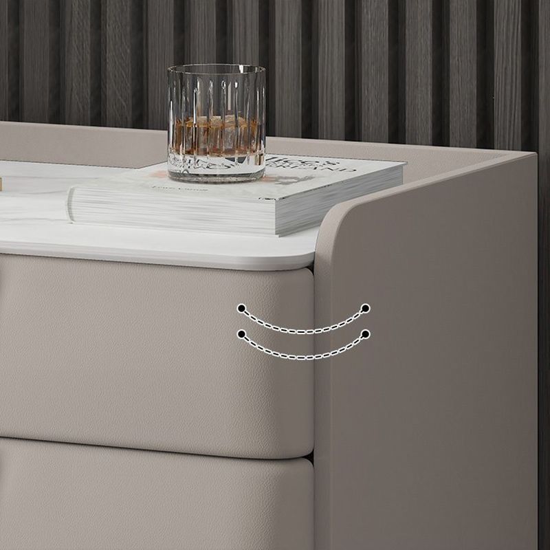 Klassiker Glamett Nachttisch Steinbettschrank mit 3 Schubladen