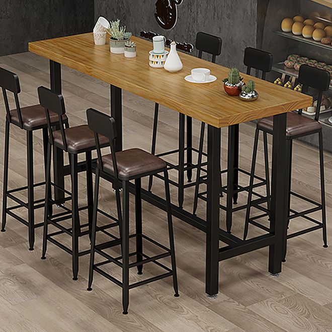 Armless Dining Stool Contemporary Bar Stool with Black Metal Base Clearhalo 'Bar Furniture' 'Bar Stools' 'bar_stools' 'furn' 'furn_bar_stools' 'Furniture' 'Kitchen & Dining Furniture' 1200x1200_d5d33e4c-1dcb-4bc1-911d-1279a1e2f649
