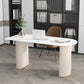 Contemporary Oval Marble Office Desk for Home or Office Writing Desk Clearhalo 'furn' 'furn_office_desk' 'Furniture' 'Office Desks' 'Office Furniture' 'office_desk' 1200x1200_d5d3fa8d-de47-4d2b-9c34-f3a1344207ba