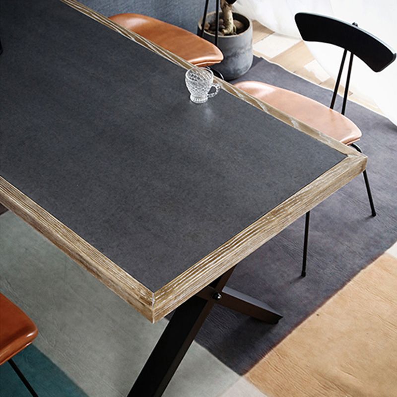 Moderne rechthoek 1/2/3/5 stuks Dinette set indoor trent eettafel in grijs