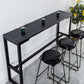 Modern Style Stone Bistro Bar Table Rectangle Metal Base Bar Table Clearhalo 'Bar Furniture' 'Bar Tables' 'bar_tables' 'furn' 'furn_bar_tables' 'Furniture' 'Kitchen & Dining Furniture' 1200x1200_d5d80ac2-6e63-4b59-8883-0f7b993af2c0