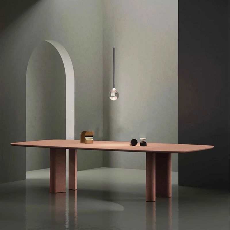Rectangle Luxury Dining Table Solid Wood Fixed Table with 4 Legs Clearhalo ' dining_table' 'Dining Tables & Seating' 'Dining Tables' 'furn' 'furn_dining_table' 'Furniture' 'furniture_dining_table' 'Kitchen & Dining Furniture' 'kitchen&dining_furn' 'kitchen' 'kitchen_dining_table' 1200x1200_d5d83acf-107c-4b8a-8735-0d011e9e49fa