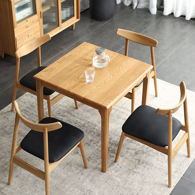 Square Wood Color Dining Table Oak Solid Wood Table Industrial with 4 Legs Clearhalo ' dining_table' 'Dining Tables & Seating' 'Dining Tables' 'furn' 'furn_dining_table' 'Furniture' 'furniture_dining_table' 'Kitchen & Dining Furniture' 'kitchen&dining_furn' 'kitchen' 'kitchen_dining_table' 1200x1200_d5d849c1-47bf-4b4a-9414-b0b92e9f2682