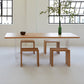 Modern 1/2/5 Pieces Dining Set Rectangle Pine Wood Dining Table for Dining Room