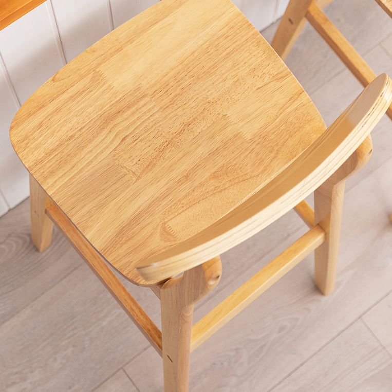 Scandinavian Footrest Solid Wood Bar Stool Low Back Home Stool Clearhalo 'Bar Furniture' 'Bar Stools' 'bar_stools' 'furn' 'furn_bar_stools' 'Furniture' 'furniture_bar_stools' 'Kitchen & Dining Furniture' 1200x1200_d5dc391b-ab10-433b-9fea-5e0b3abb999b