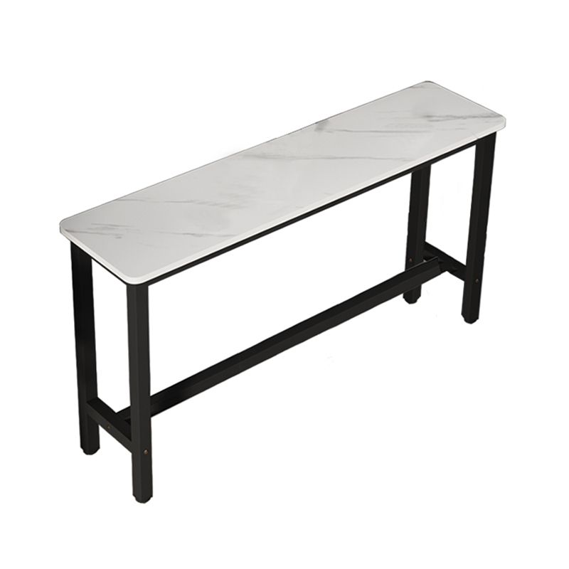 Rectangle Counter Height Pub Set 1/3/4/5/6/7 Pcs Iron Frame Bar Table and Stools Clearhalo 'Bar Furniture' 'furn' 'furn_home_bar_bar_sets' 'Furniture' 'Home Bars & Bar Sets' 'home_bar_bar_sets' 'Kitchen & Dining Furniture' 1200x1200_d5dc78e6-2c47-4475-9993-7375e60ecd4b