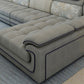 Grey Traditional Sectional Washable Pillow Top Arm Sectional for Living Room