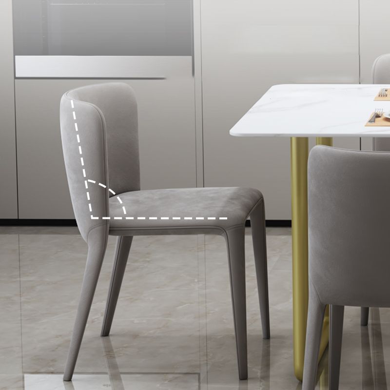 Sedia da pranzo parsons moderna velluto sedia da pranzo interno per soggiorno