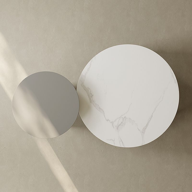 Mesa de cóctel contemporánea Mesa de cóctel de café redonda de piedra