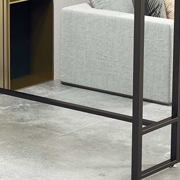 Marble Counter Height Table with Rectangle Table Top Trestle Table - 41.3" H Clearhalo 'Bar Furniture' 'Bar Tables' 'bar_tables' 'furn' 'furn_bar_tables' 'Furniture' 'furniture_bar_tables' 'Kitchen & Dining Furniture' 1200x1200_d5dfbb06-8b49-49b4-a2c2-178549ca1c1f