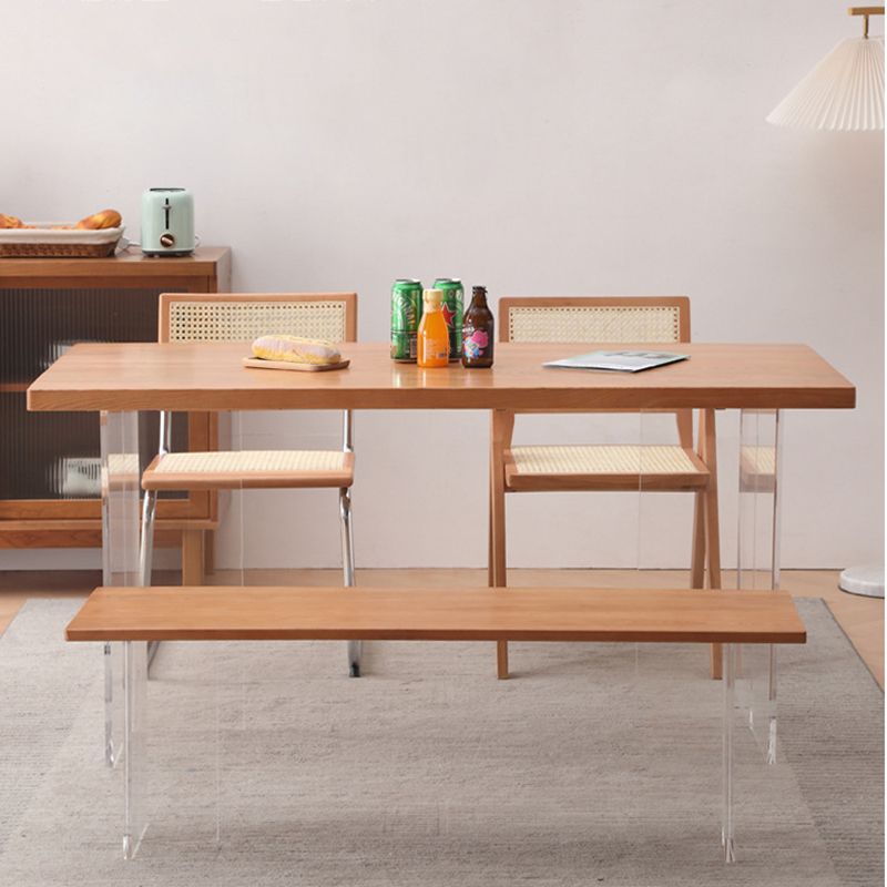 Rectangle Dining Room Table Solid Wood Dining Table for Dining Room Clearhalo 'Dining Tables & Seating' 'Dining Tables' 'dining_table' 'furn' 'furn_dining_table' 'Furniture' 'Kitchen & Dining Furniture' 1200x1200_d5e0d703-ccb5-42d5-a4c3-04b1d86bf6ac