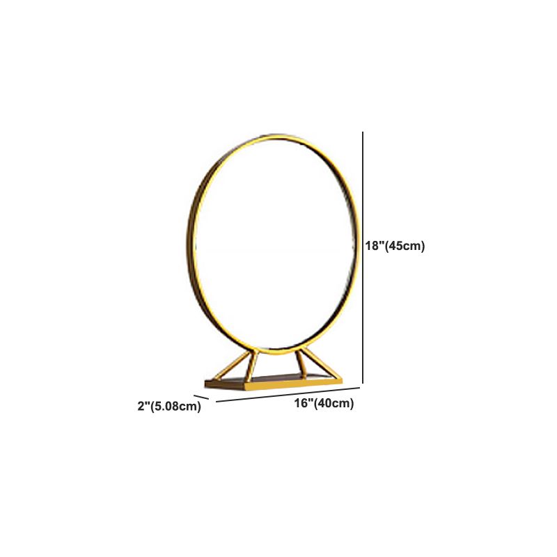 Mesa de tocador de madera/hierro en tocador blanco Glam 31.5 "H con espejo y taburetes