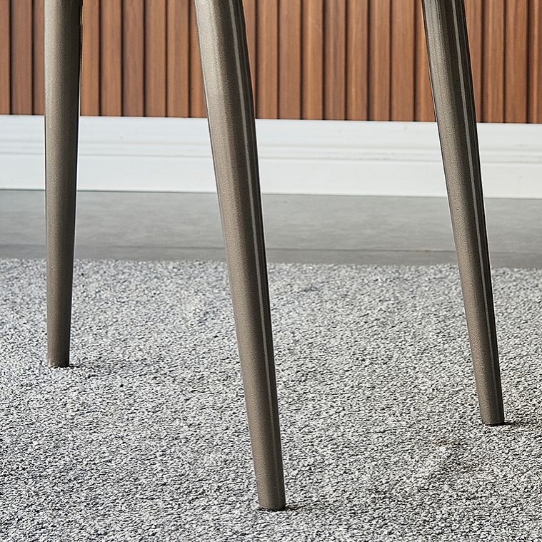 Modern 1/4/5 Pieces Dining Sintered Stone Dining Table Set with Metal Legs for Home Clearhalo 'Dining Room Sets' 'Dining Tables & Seating' 'dining_room_set' 'furn' 'furn_dining_room_set' 'Furniture' 'furniture_dining_room_set' 'Kitchen & Dining Furniture' 'kitchen&dining_furn' 'kitchen' 1200x1200_d5e15f58-21f4-4ffa-864a-e2b2f3d7bcb1