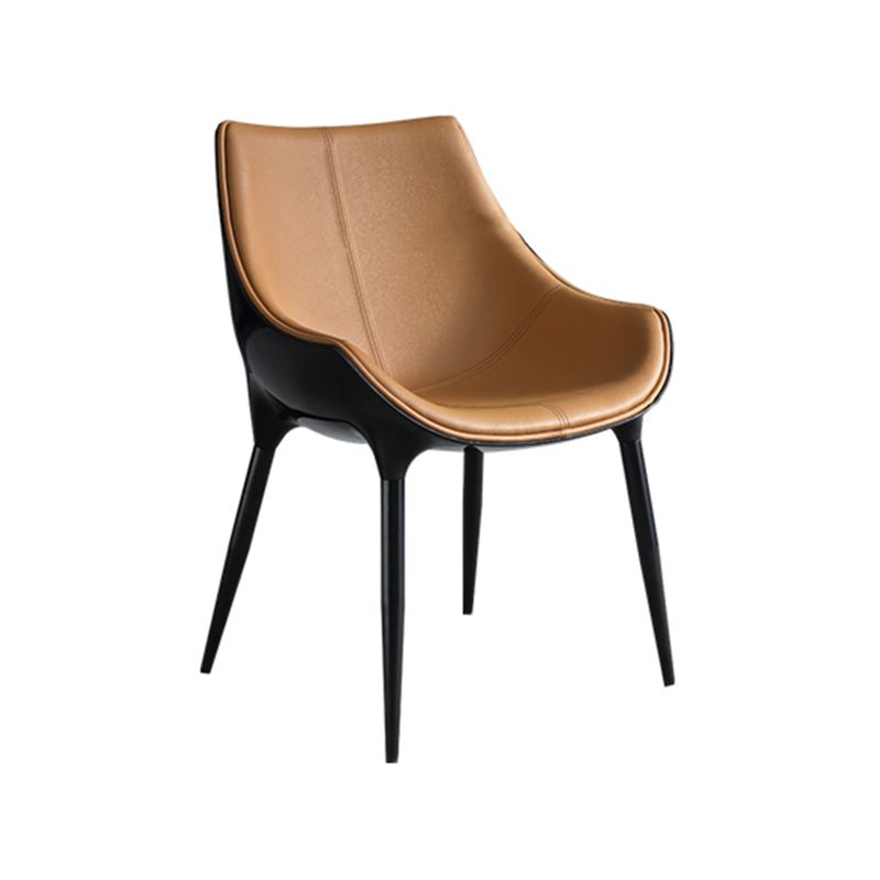 Modern Leather Dining Room Chair Arm Metal Dining Chairs for Restaurant Clearhalo ' kitchen&dining_furn' 'Dining Chairs' 'Dining Tables & Seating' 'dining_chair' 'furn' 'furn_dining_chair' 'Furniture' 'furniture_dining_chair' 'Kitchen & Dining Furniture' 'kitchen' 1200x1200_d5e16d05-f6eb-4655-9496-d43ae7b20d0c