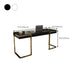 1-schüchternen Glam Office Desk Antique Finish Computer Desk mit Metallbeinen
