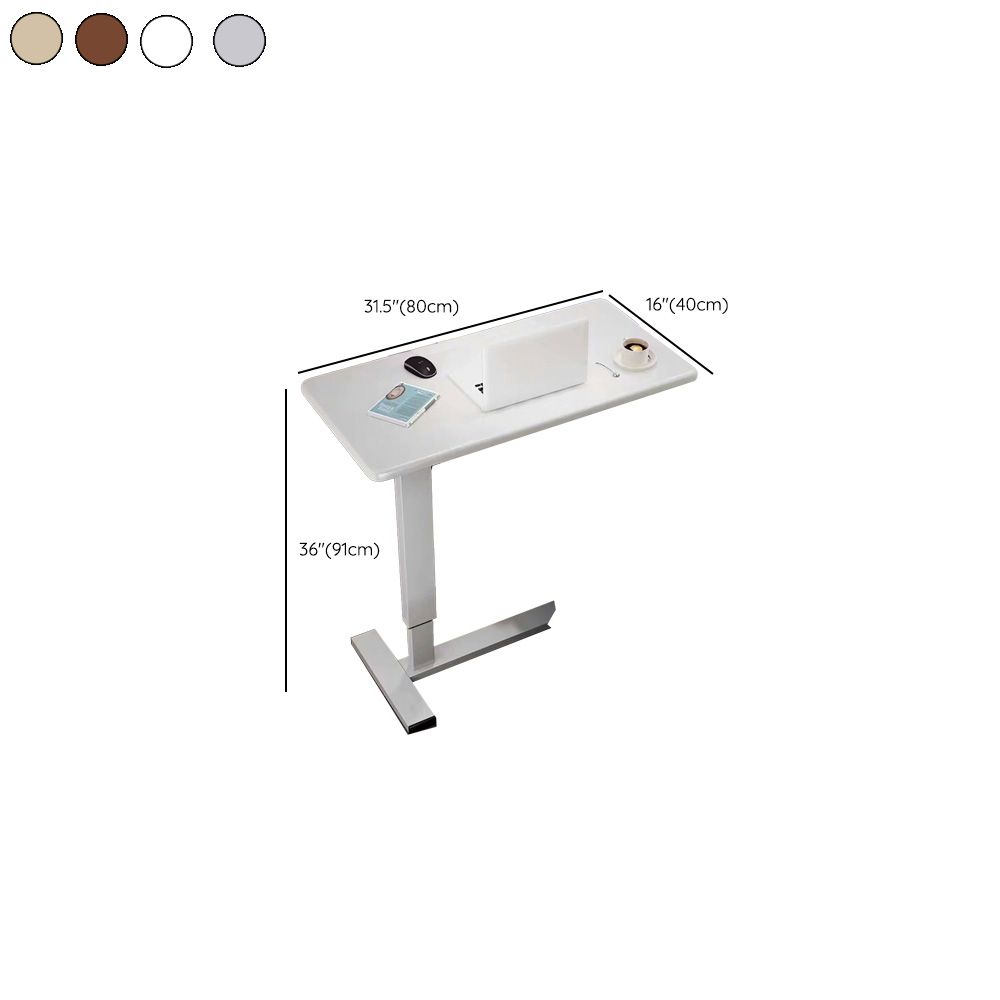 Modern Wood Writing Desk Floating Rectangular Laptop Table for Home