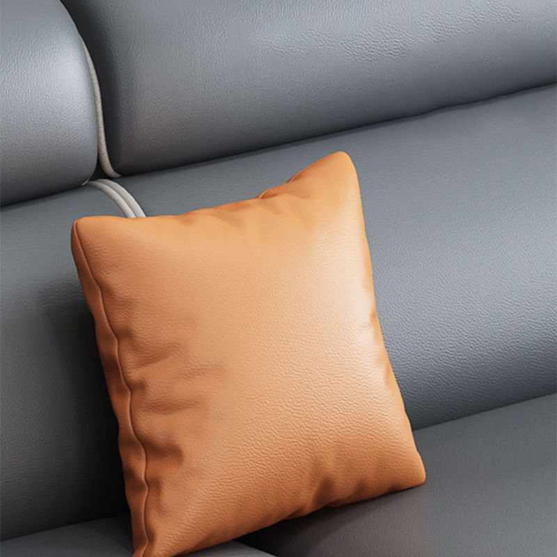 L-Shape Modular Reversible Faux Leather/Linen Furniture Sectionals Clearhalo 'furn' 'furn_sectionals' 'Furniture' 'furniture_sectionals' 'Living Room Furniture' 'Sectionals' 1200x1200_d5e8f5c8-d9f0-4b62-b684-79838d5c0b04