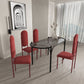 Modern Tempered Glass Dining Table for Restaurant Oval Indoor Table with 4 Legs Clearhalo ' dining_table' 'Dining Tables & Seating' 'Dining Tables' 'furn' 'furn_dining_table' 'Furniture' 'furniture_dining_table' 'Kitchen & Dining Furniture' 'kitchen&dining_furn' 'kitchen' 'kitchen_dining_table' 1200x1200_d5ea221a-56bf-424f-a50e-c3f2273fb4c8