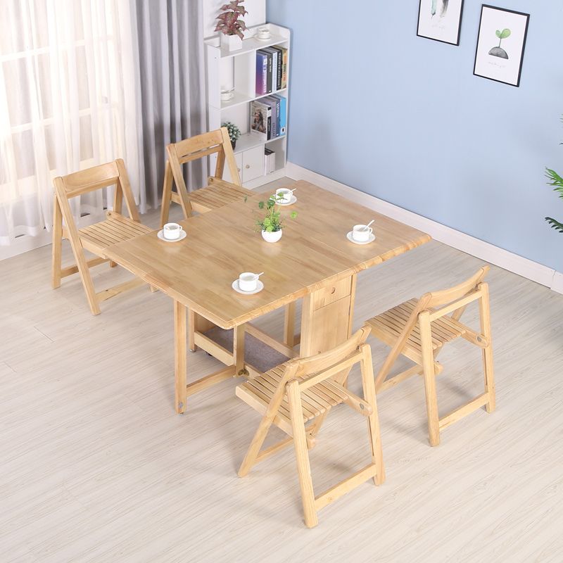 Solid Wood Table Mid-Century Modern Table with Pedestal Base,35.43"W x 51.18"L x 29.53"H