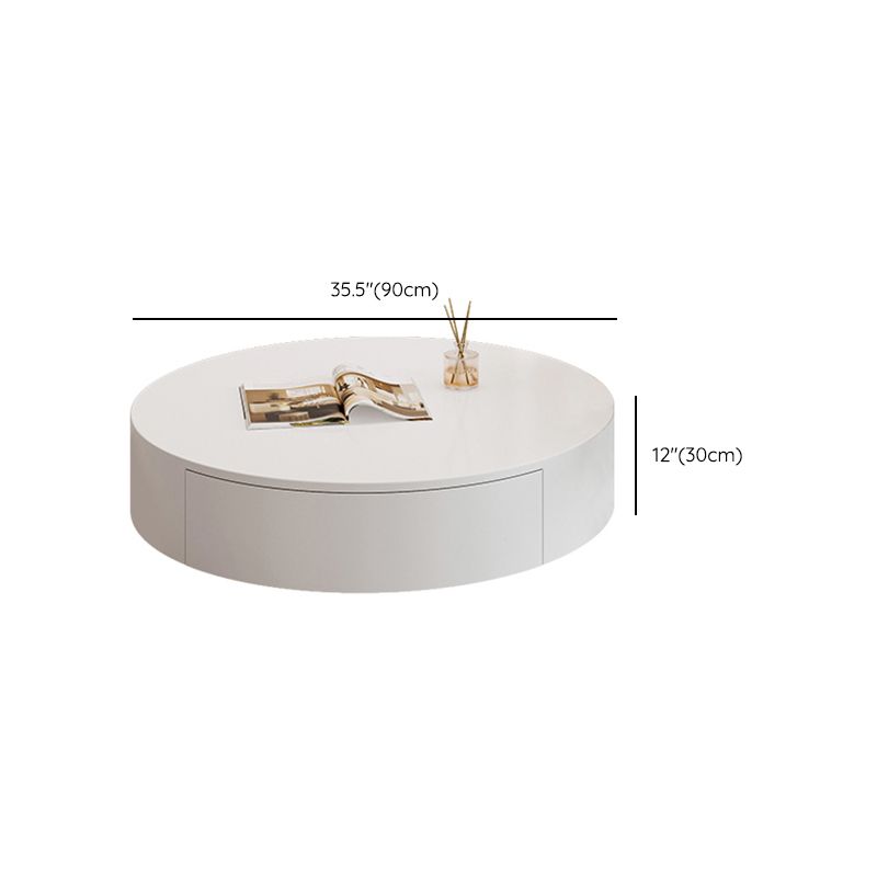 White Coffee Table Wooden 2 Piece Nesting Tables with Storage Drawer Clearhalo 'Coffee & Accent Tables' 'Coffee Tables' 'coffee_tables' 'furn' 'furn_coffee_tables' 'Furniture' 'Living Room Furniture' 1200x1200_d5eb5b52-bbf4-42bd-b047-f0e90ca9b1c9