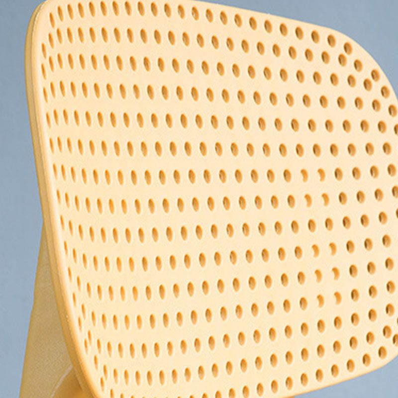 Silla lateral contemporánea silla de comedor de plástico de plástico para comedor
