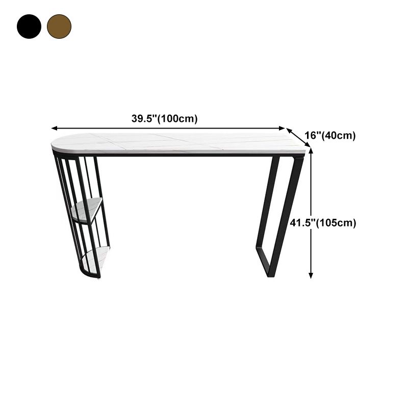 Contemporary Sintered Stone Table Dining Bar Counter Table for Kitchen Clearhalo 'Bar Furniture' 'Bar Tables' 'bar_tables' 'furn' 'furn_bar_tables' 'Furniture' 'furniture_bar_tables' 'Kitchen & Dining Furniture' 1200x1200_d5eb91be-fee3-4558-8b25-5191f1d3bdbf