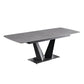 Contemporary Pedestal Dinner Table Stone Dining Table Rectangle for Home Clearhalo ' dining_table' 'Dining Tables & Seating' 'Dining Tables' 'furn' 'furn_dining_table' 'Furniture' 'furniture_dining_table' 'Kitchen & Dining Furniture' 'kitchen&dining_furn' 'kitchen' 'kitchen_dining_table' 1200x1200_d5ec48d6-39be-4389-85b9-fc56df928bde