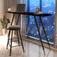 1/2 Pieces Bar Table and Stool Modern Sintered Stone Table and Armless Bar Chair Clearhalo 'Bar Furniture' 'furn' 'furn_home_bar_bar_sets' 'Furniture' 'Home Bars & Bar Sets' 'home_bar_bar_sets' 'Kitchen & Dining Furniture' 1200x1200_d5ec5114-2ccc-42e4-bfeb-64eefa1e6626