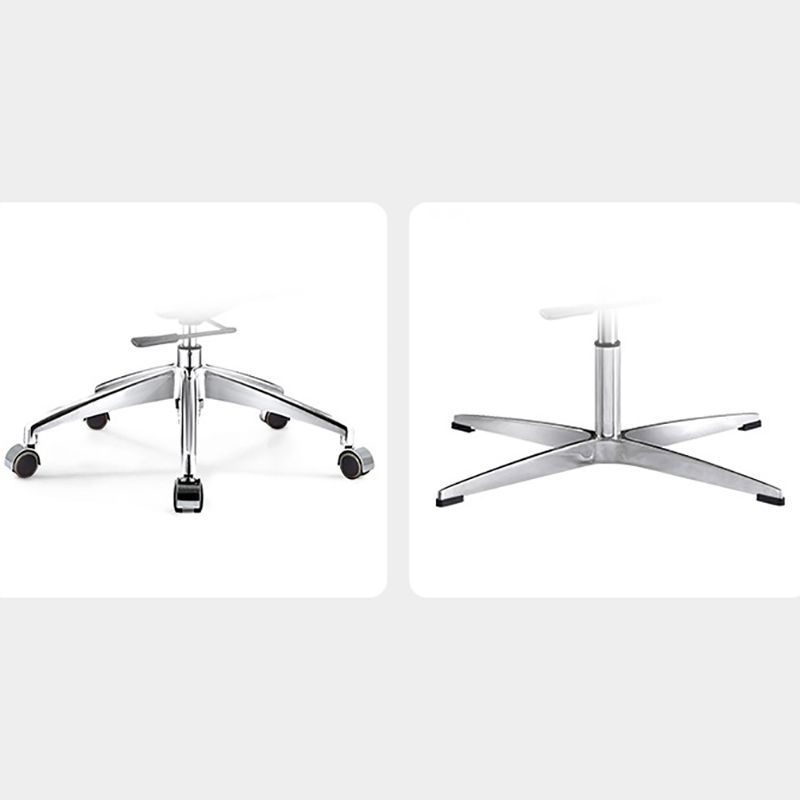 Armless Office Chair with Chrome Metal Frame Modern Computer Desk Chair Clearhalo 'furn' 'furn_office_chair' 'Furniture' 'Office Chairs' 'Office Furniture' 'office_chair' 1200x1200_d5ec878f-be4c-4e8d-ba50-bf395759b9aa