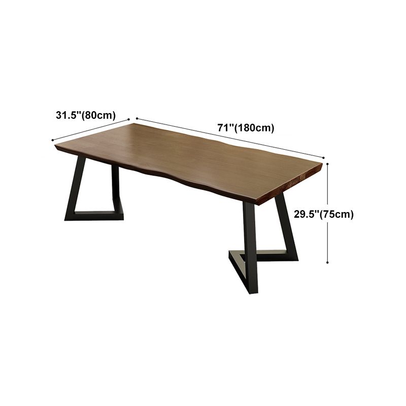 Modern Brown Top Office Desk Solid Wood Writing Desk for Home Clearhalo 'furn' 'furn_office_desk' 'Furniture' 'Office Desks' 'Office Furniture' 'office_desk' 1200x1200_d5ede2a6-df81-444f-9d8e-17597aae37de