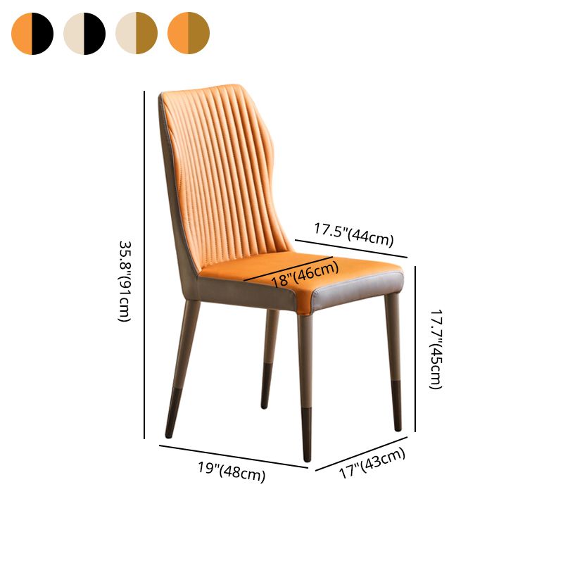 Scandinavian Style Oak Wood Chair Kitchen Dining Solid Back Side Chairs Clearhalo ' kitchen&dining_furn' 'Dining Chairs' 'Dining Tables & Seating' 'dining_chair' 'furn' 'furn_dining_chair' 'Furniture' 'furniture_dining_chair' 'Kitchen & Dining Furniture' 'kitchen' 1200x1200_d5eebc70-edc4-4cc3-b38e-f0999b899ac4